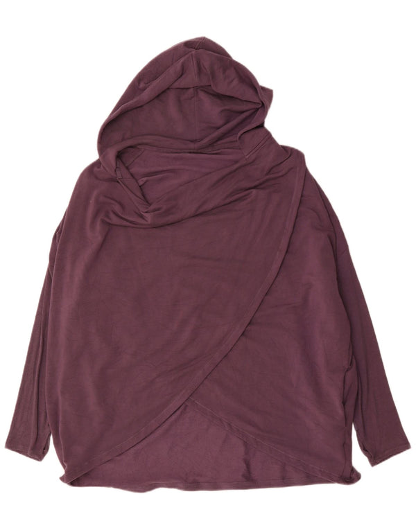 Athleta Pull à capuche long surdimensionné pour femme UK 18 XL Violet Modal