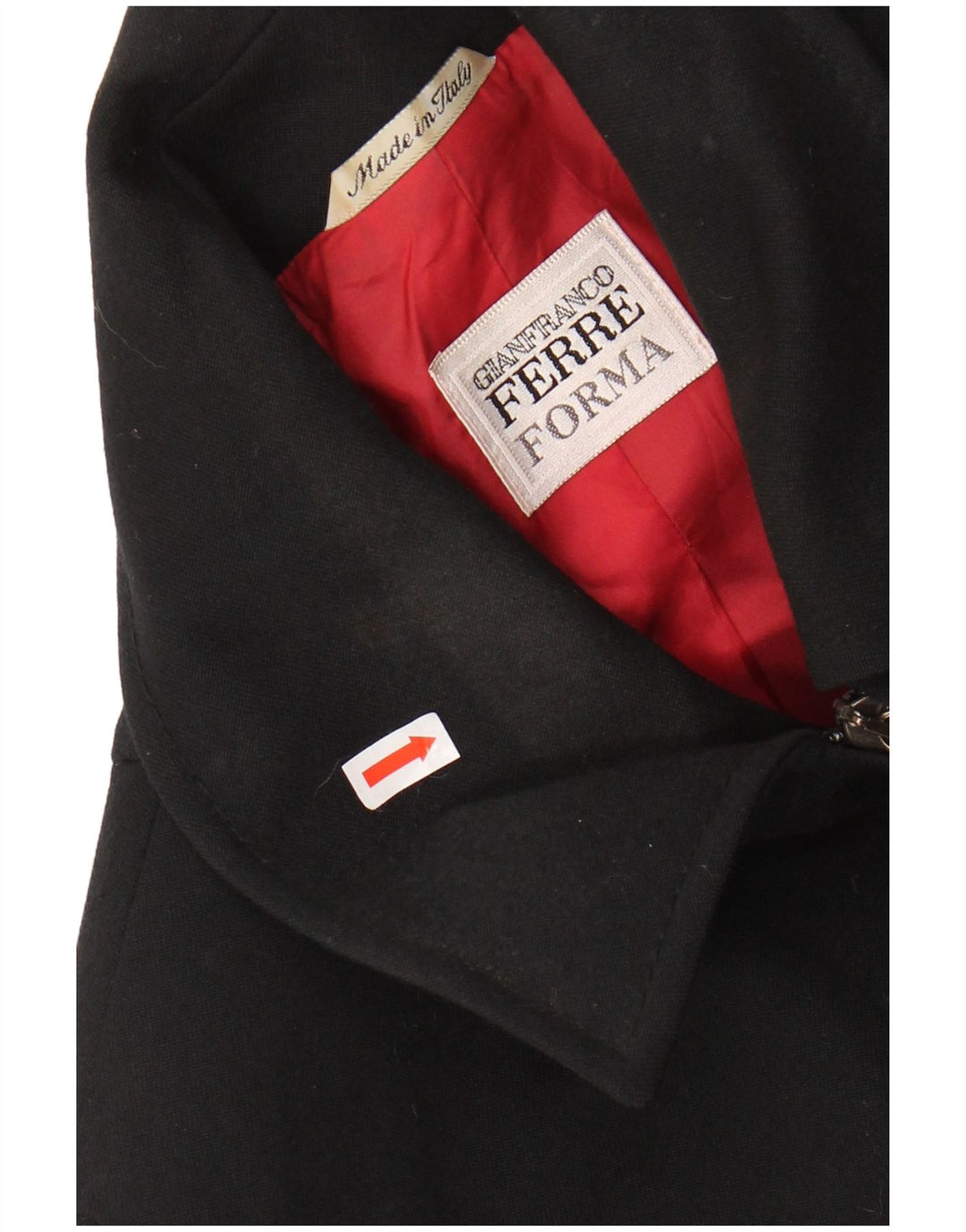 GIANFRANCO FERRE Veste utilitaire pour femme UK 18 XL Laine noire