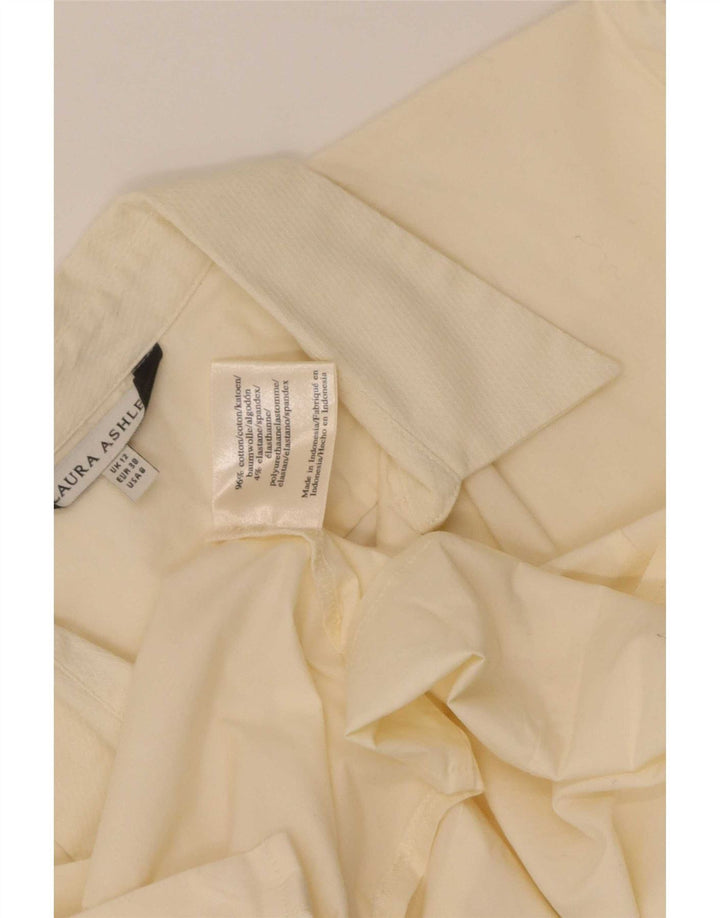 Laura Ashley Chemise formelle pour femme UK 12 Coton beige moyen