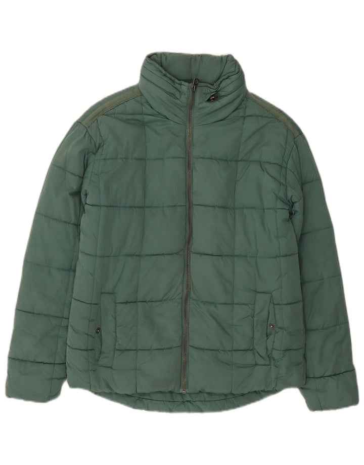 FAT FACE Veste matelassée surdimensionnée pour femme UK 6 XS Vert Polyester
