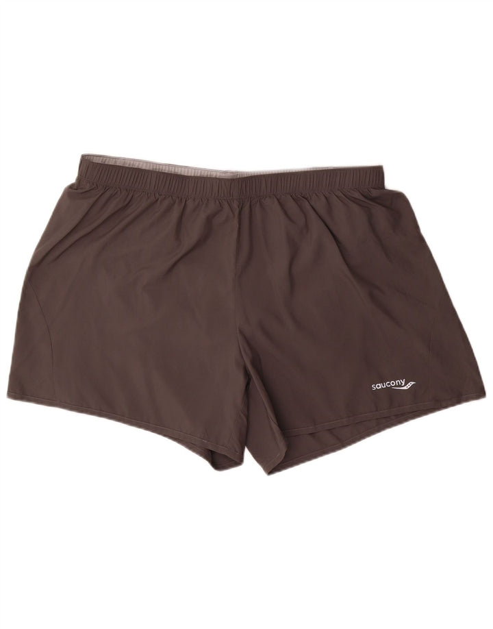 Saucony Short de sport homme XL gris polyester