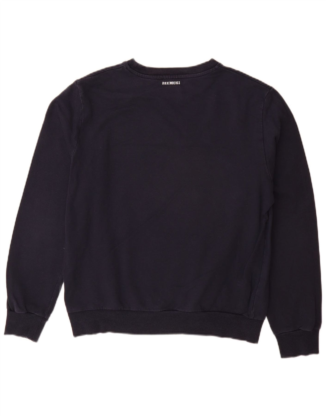 BIKKEMBERGS Sweat-Shirt Graphique Garçon 15-16 ans Bleu Marine Coton