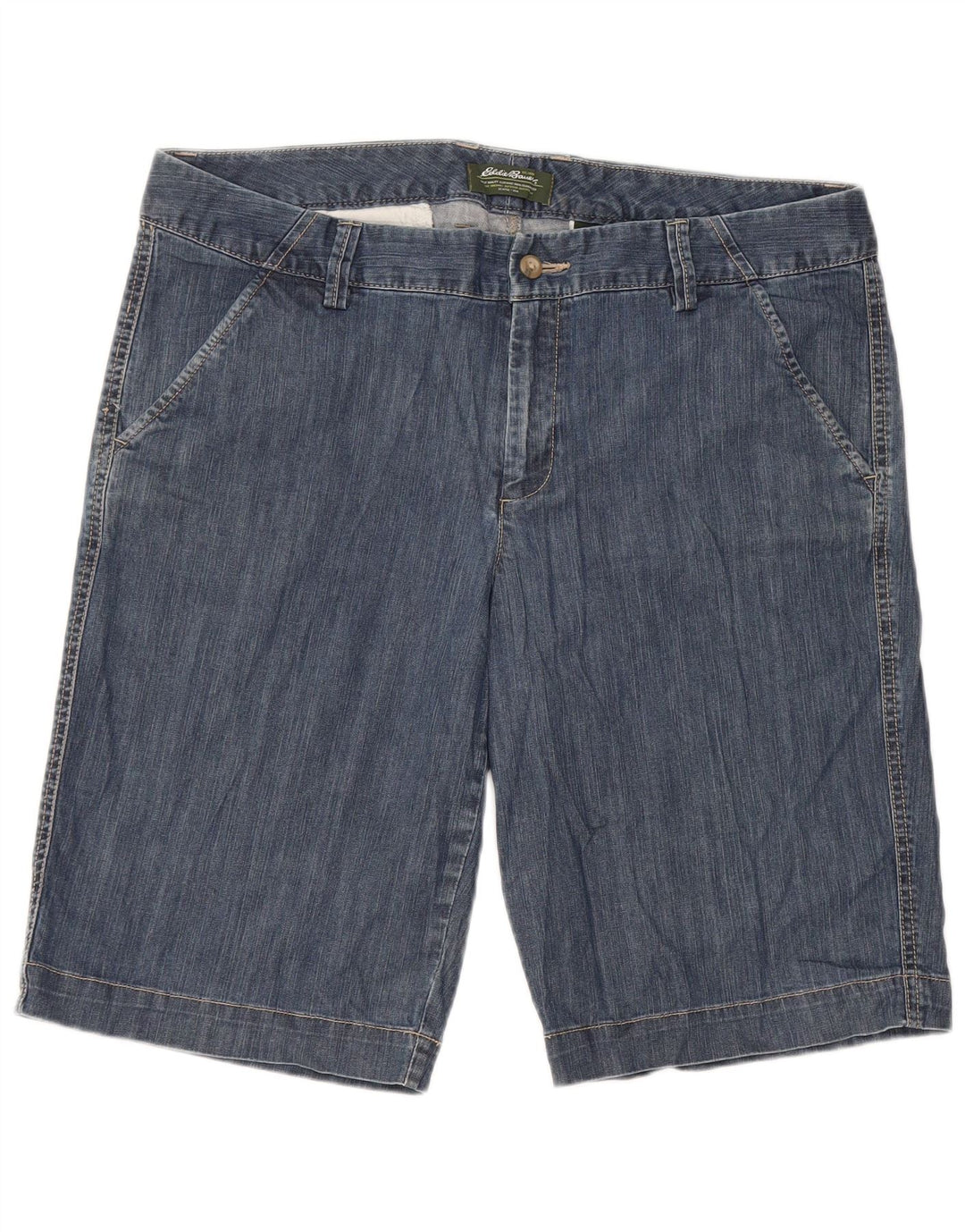 EDDIE BAUER Short en jean pour femme US 14 XL W36 Bleu Coton