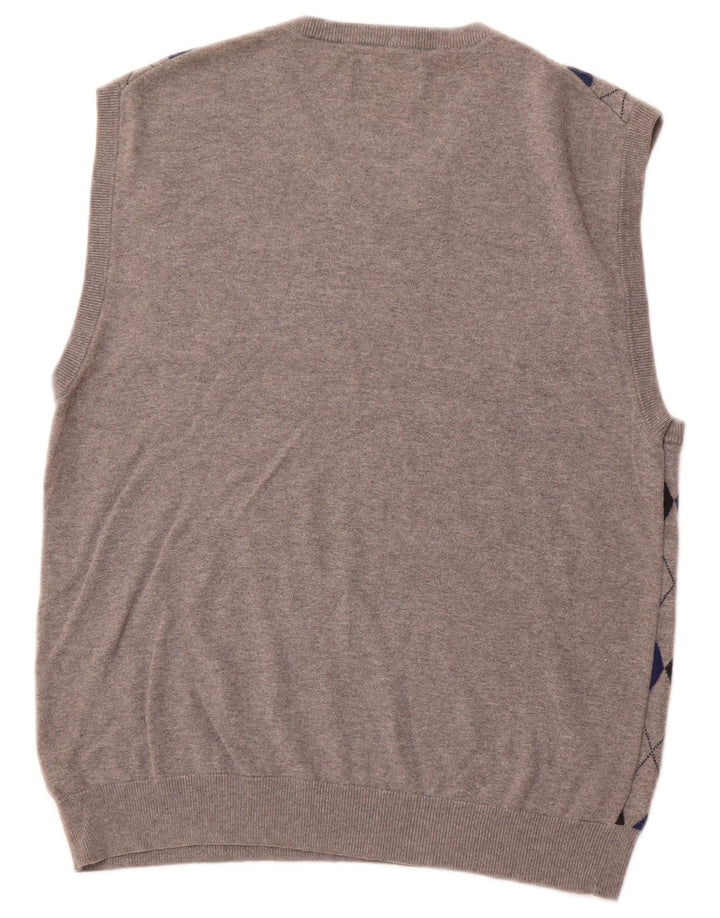 CHAPS Débardeur Homme Grand Gris Argyle/Diamant Coton