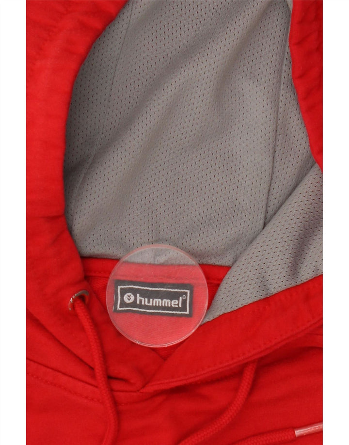 HUMMEL Pull à capuche graphique homme grand rouge coton