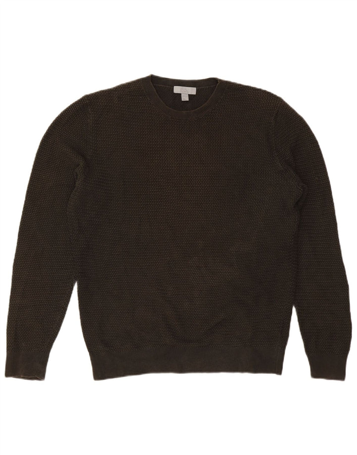 Cos Pull col rond homme en coton kaki moyen