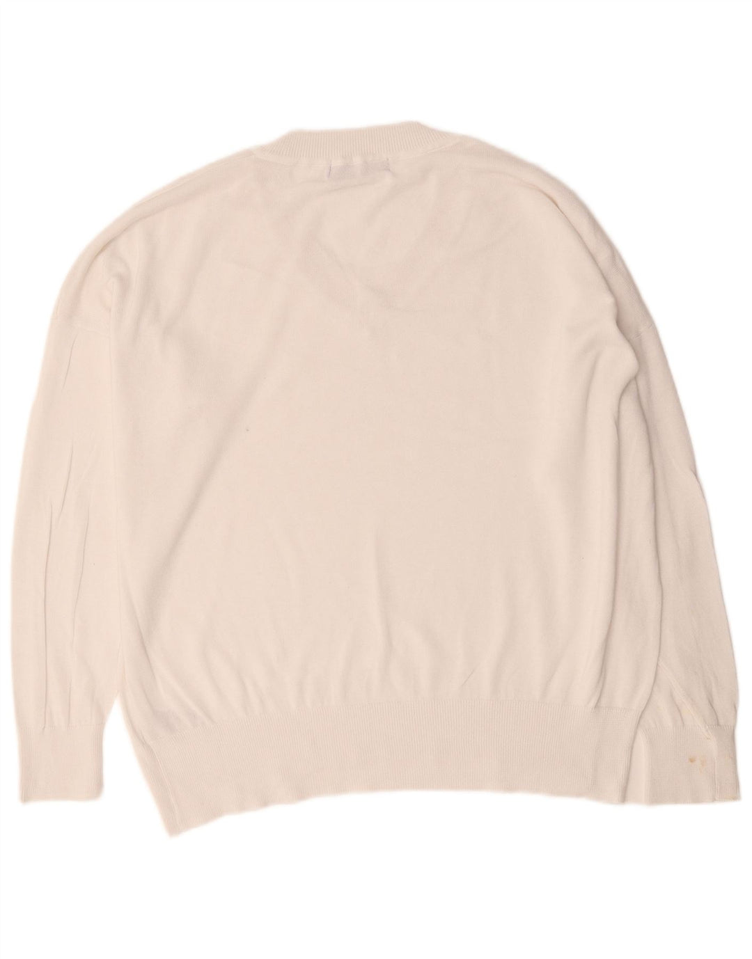 Marks & Spencer Pull col V pour homme XL en coton blanc