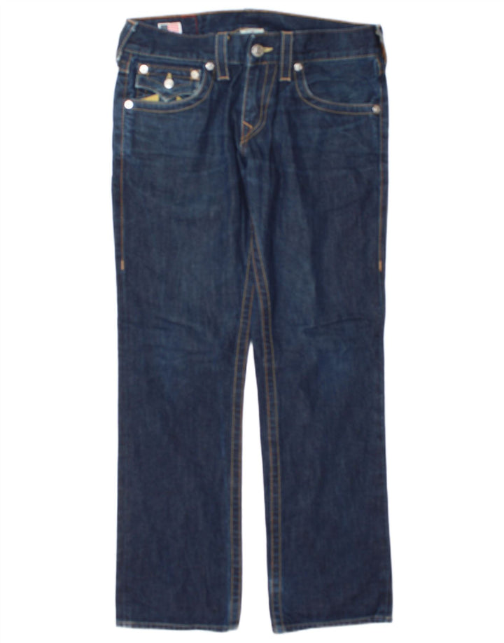 True Religion Jean droit homme W30 L31 bleu coton