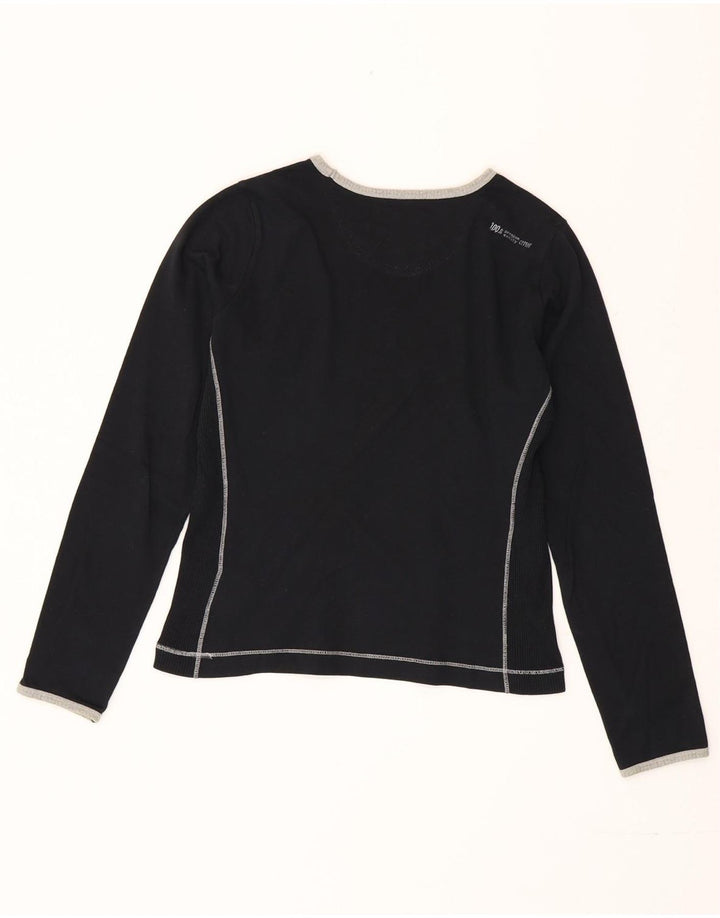Champion Haut à manches longues pour femme Heritage Classics Graphic UK 10 Small Noir