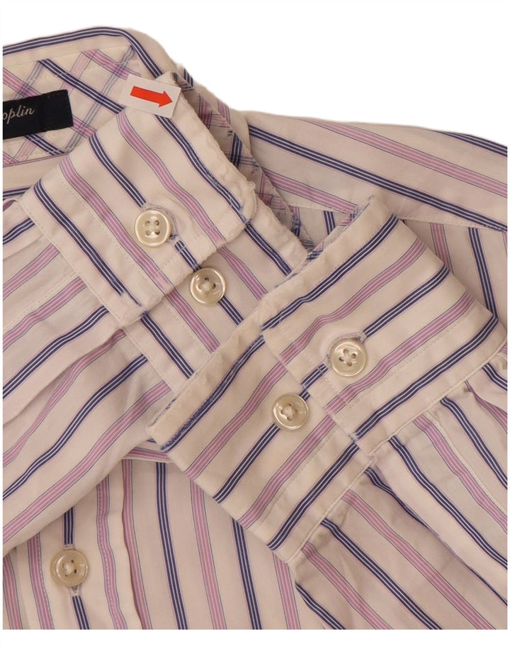 GANT Chemise Regular Fit Petit Coton Rayé Blanc
