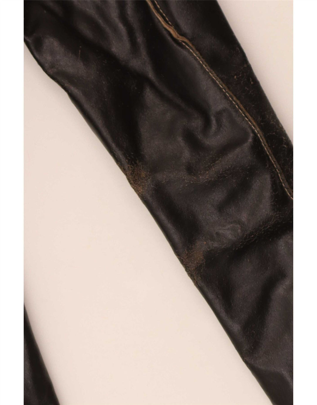 Conbipel Manteau Trench En Cuir Femme IT 42 Noir Moyen