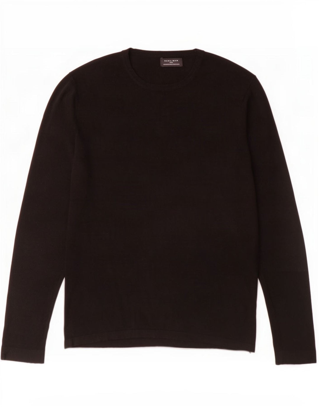 Zara Homme Top Manches Longues Viscose Noir Moyen