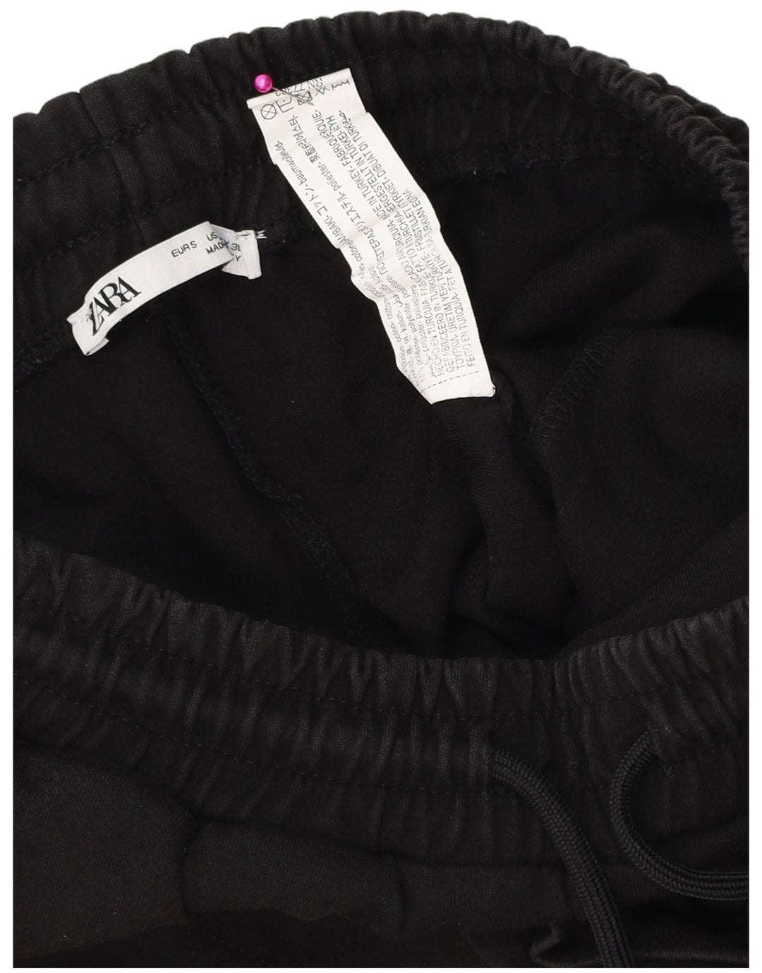 Zara Short Sport Homme Petit Noir Coton