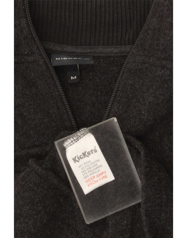 Kickers Cardigan pour femme en laine gris moyen UK 44