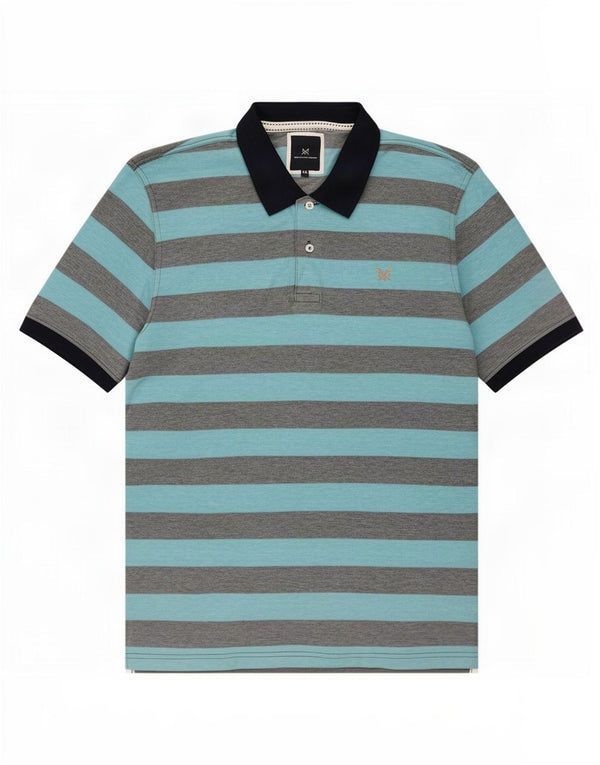 Crew Clothing Polo Homme 2XL Bleu Rayé Coton
