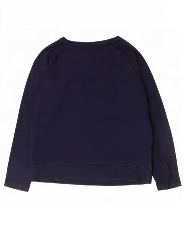 Gap Sweat-shirt pour femme UK 12 Bleu marine moyen Coton