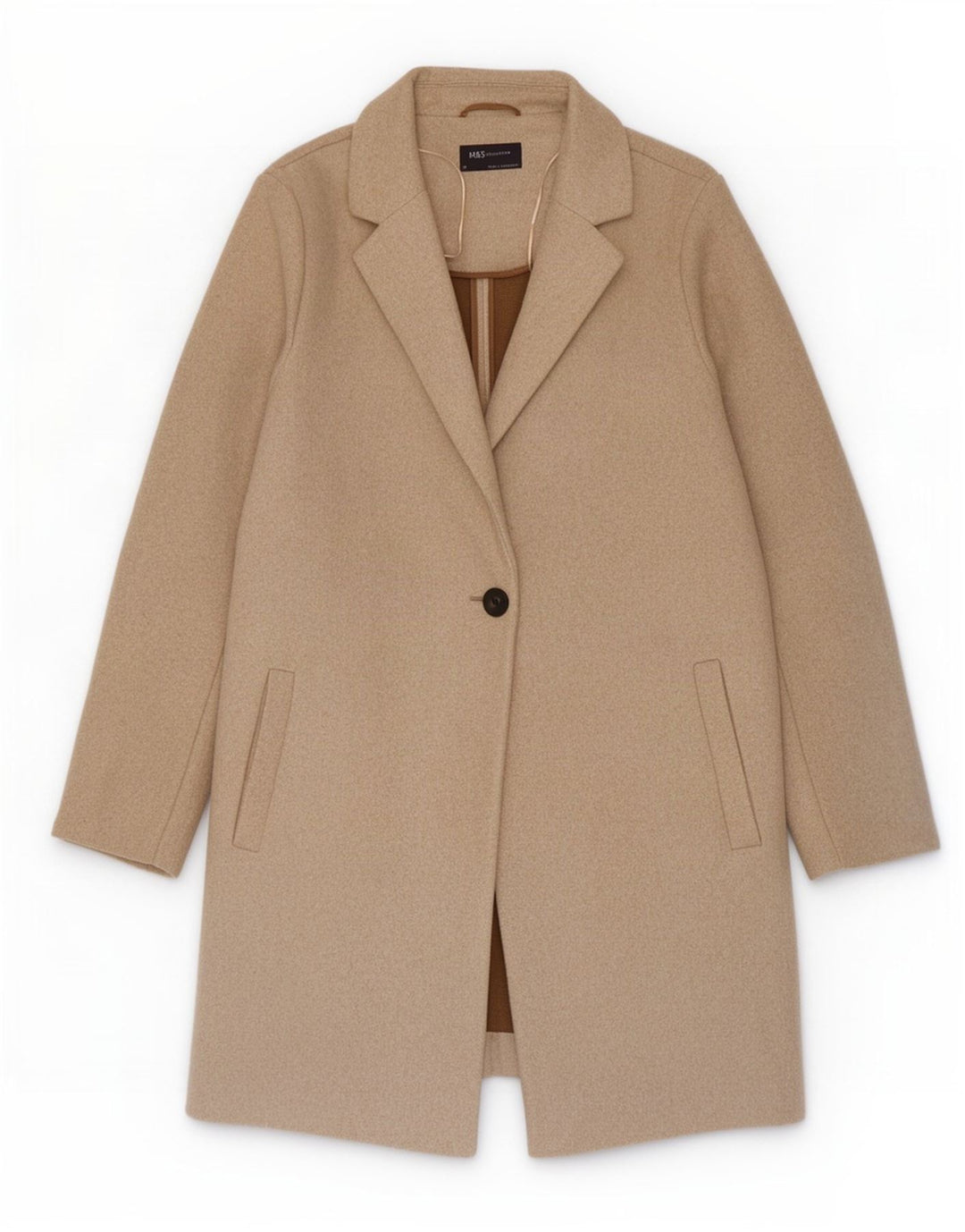 Marks & Spencer Manteau Femme UK 18 XL Coton Beige
