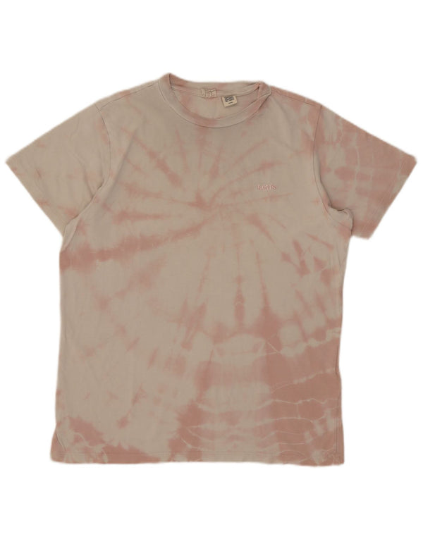 Levi's T-Shirt Top Homme Petit Rose Tie Dye Coton