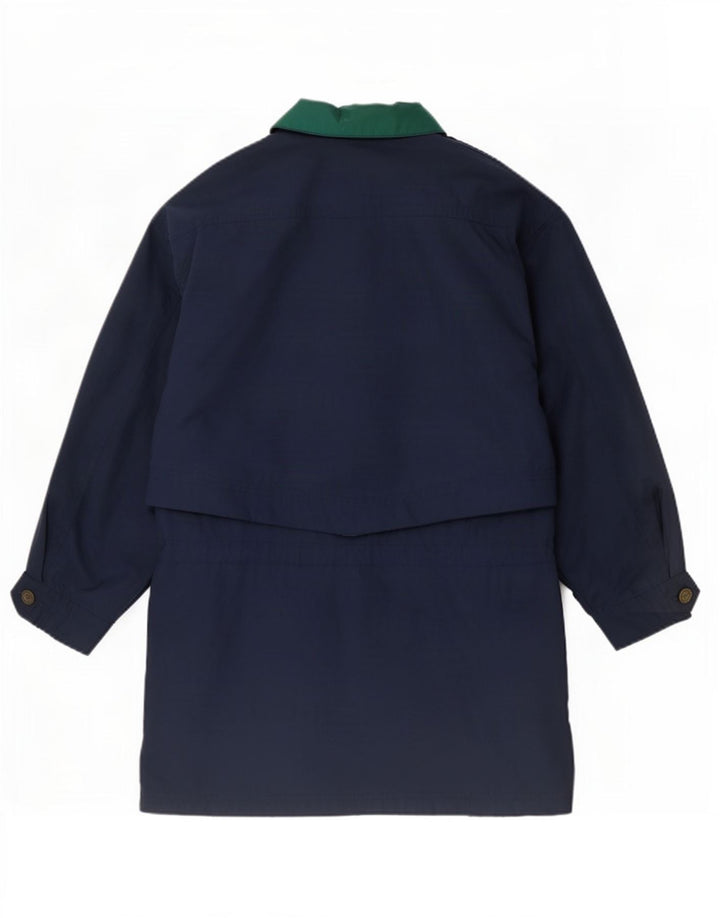 St. Bernard Manteau imperméable surdimensionné pour femme UK 10 Small Bleu marine Polyester
