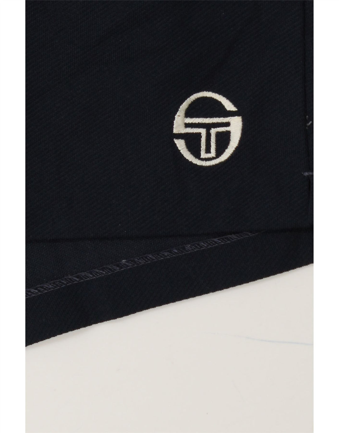 SERGIO TACCHINI Short Chino Femme W32 Large Bleu Marine Polyester
