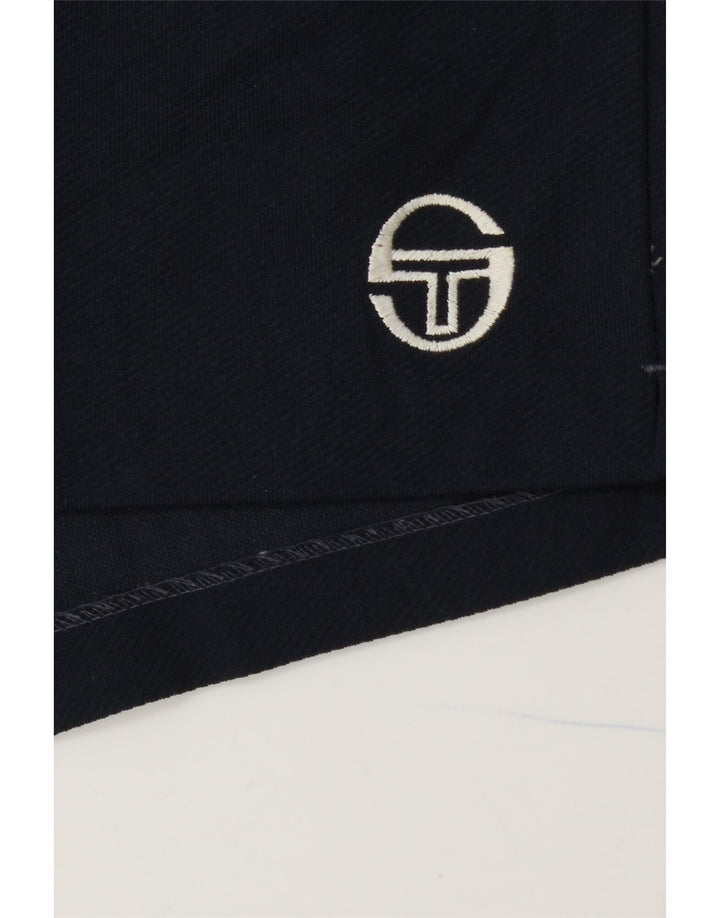 SERGIO TACCHINI Short Chino Femme W32 Large Bleu Marine Polyester