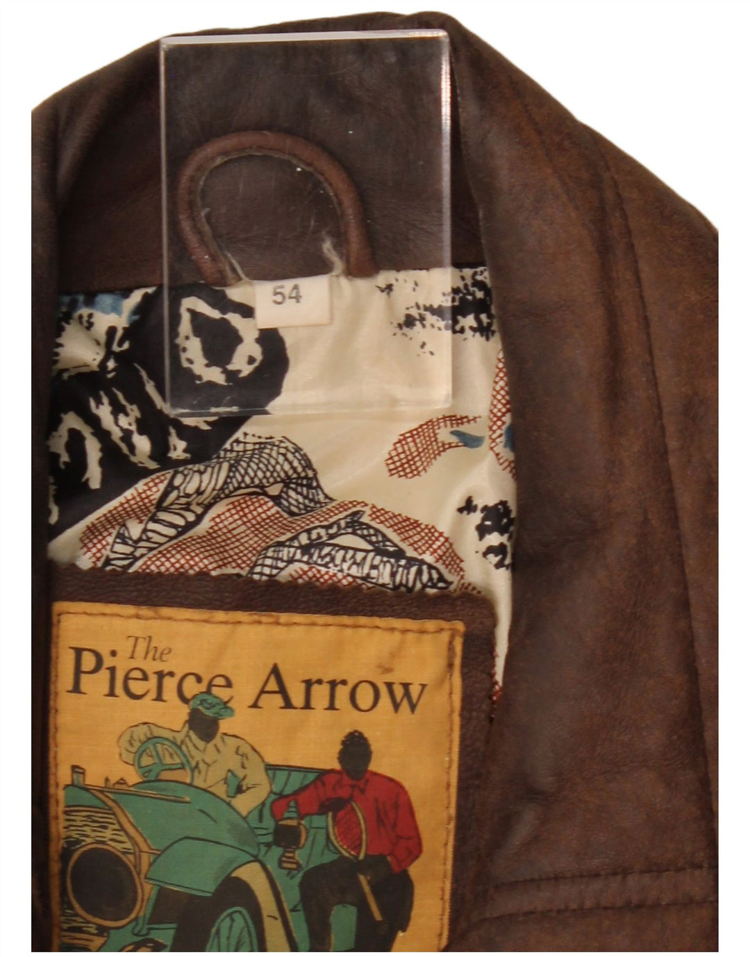 PIERCE ARROW Manteau en cuir pour homme EU 54 2XL Marron