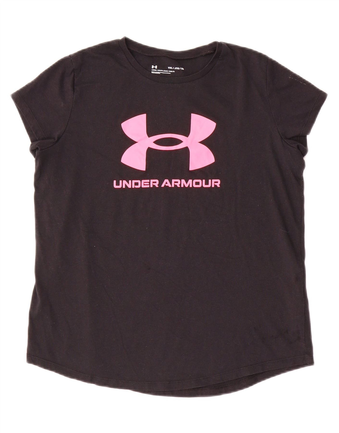 UNDER ARMOUR T-shirt graphique coupe ample pour fille 13-14 ans XL Noir