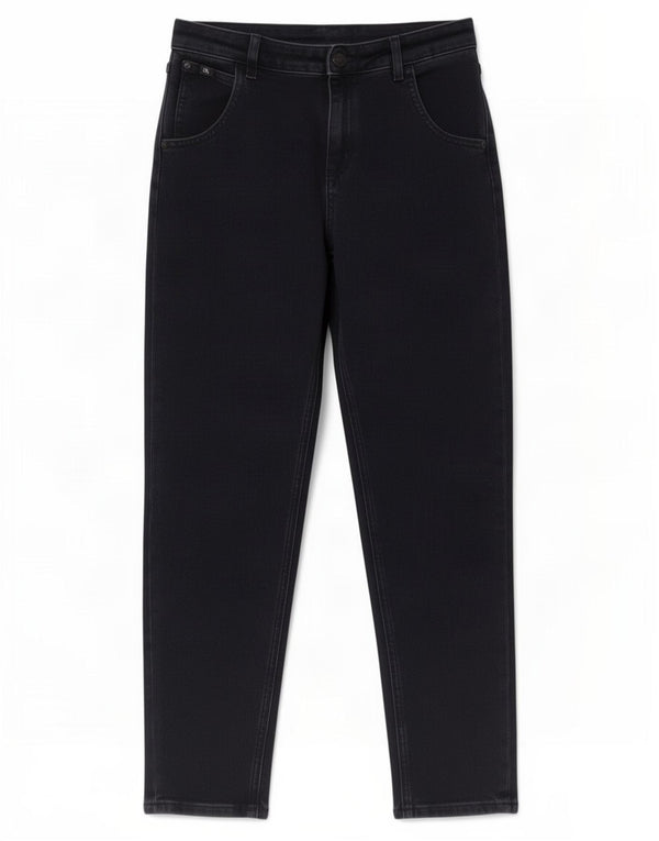 Calvin Klein Jean fuselé taille haute pour fille 11-12 ans W25 L25 Bleu marine