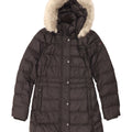 Tommy Hilfiger Manteau matelassé surdimensionné à capuche pour femme UK 6 XS Noir Polyester