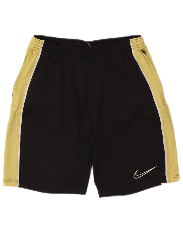 Nike Short de sport Dri Fit pour homme en polyester color block noir moyen