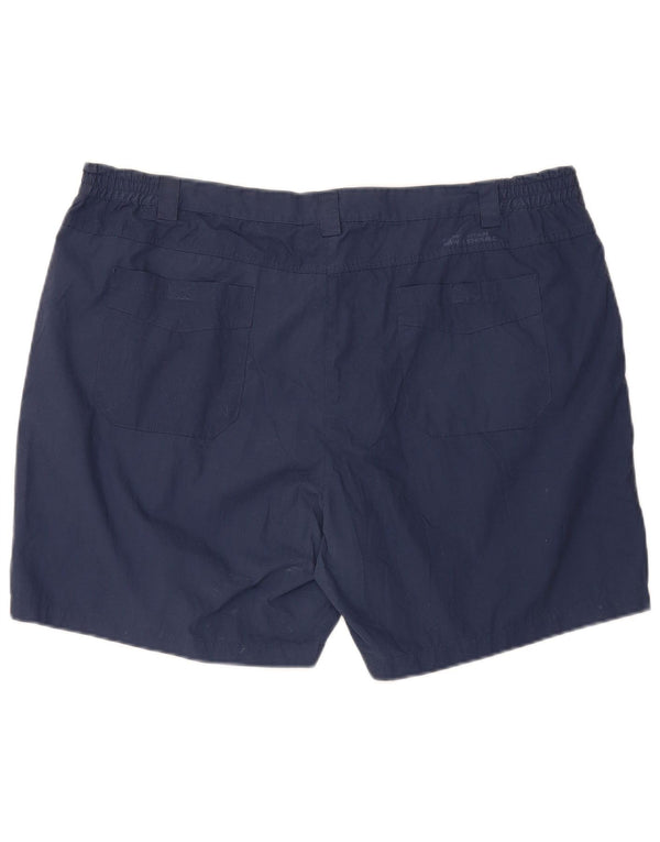 Mountain Warehouse Short décontracté taille haute pour femme W44 3XL Bleu marine