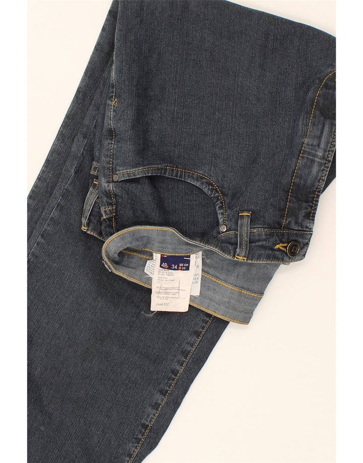 TRUSSARDI Womens Straight Jeans W32 L30  Navy Blue Cotton Vintage Trussardi and Second-Hand Trussardi from Messina Hembry 