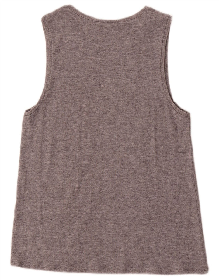 Zara Femme Débardeur UK 12 Gris Moyen Moucheté