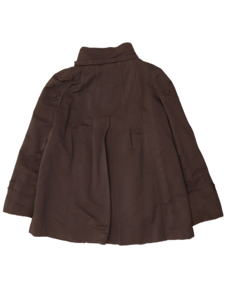 Zara Veste coupe-vent pour femme UK 14 Grand coton marron