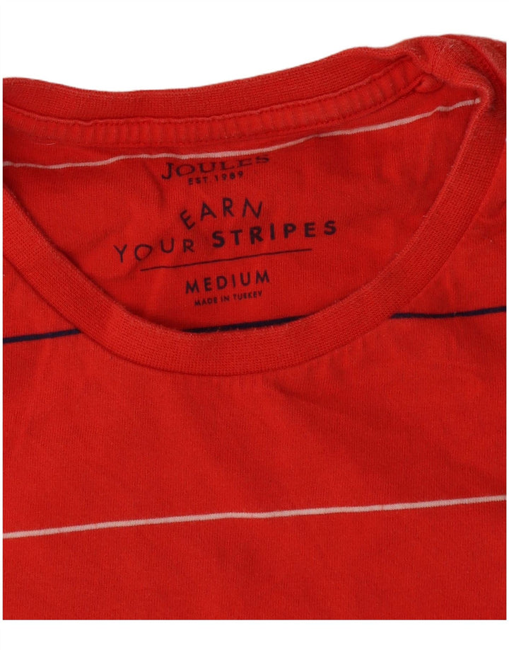 Joules T-Shirt Top Rouge Moyen Coton Rayé Homme