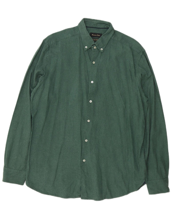 Massimo Dutti Chemise Homme XL Vert