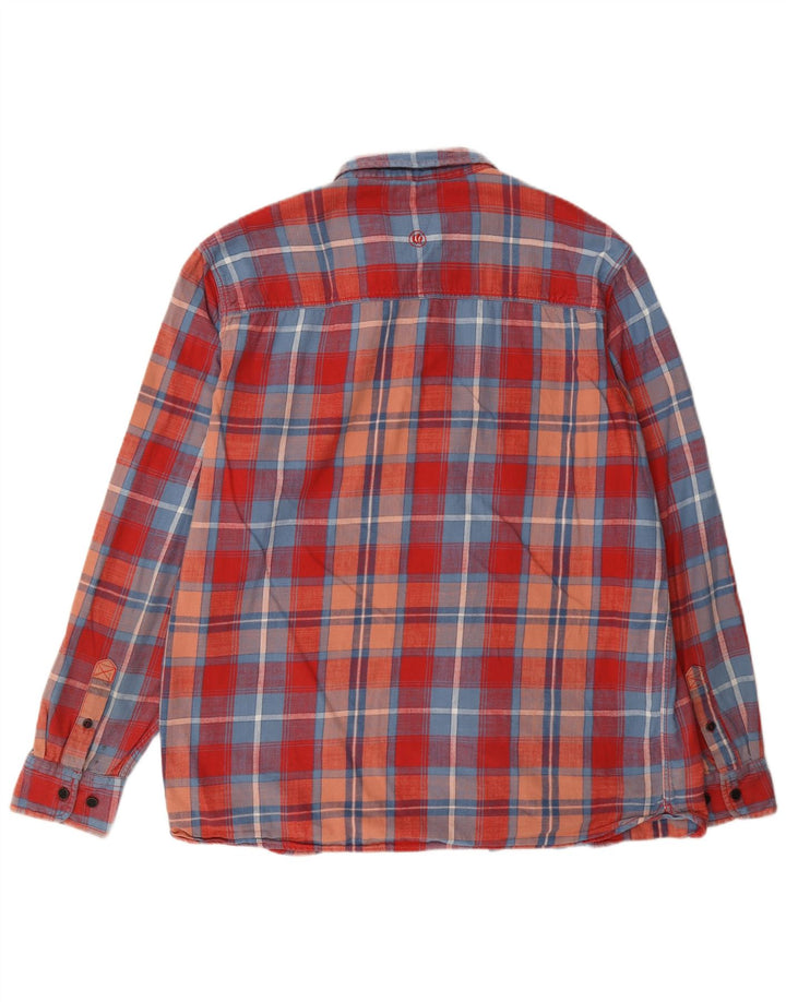 Fat Face Chemise Flanelle Homme XL Rouge Carreaux Coton