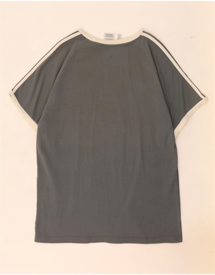 Adidas T-Shirt Top Large Gris