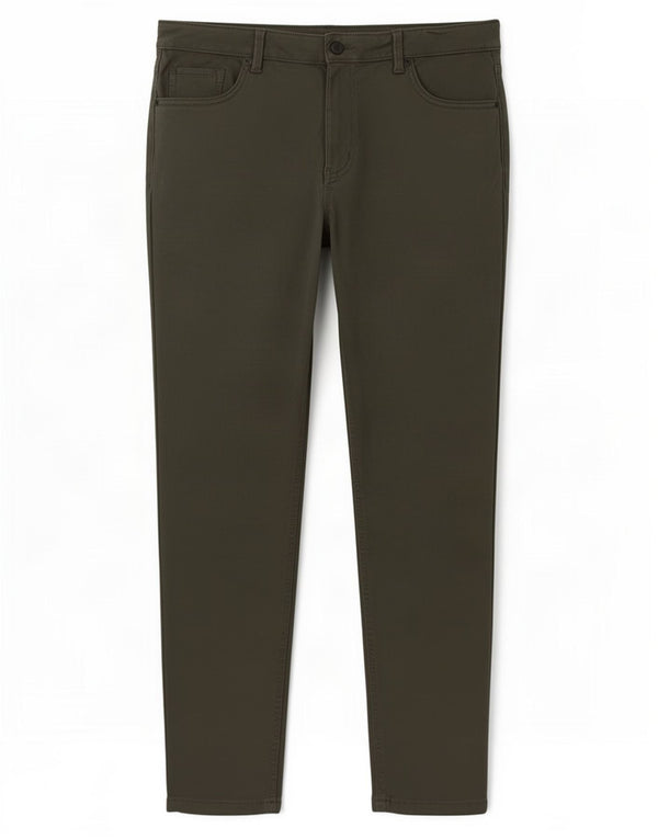 Marks & Spencer Pantalon droit décontracté pour femme UK 18 XL W36 L28 Vert