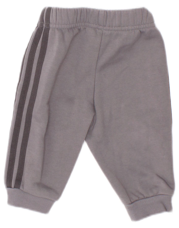 Pantalon de survêtement Adidas bébé garçon Joggers 0-3 mois gris coton
