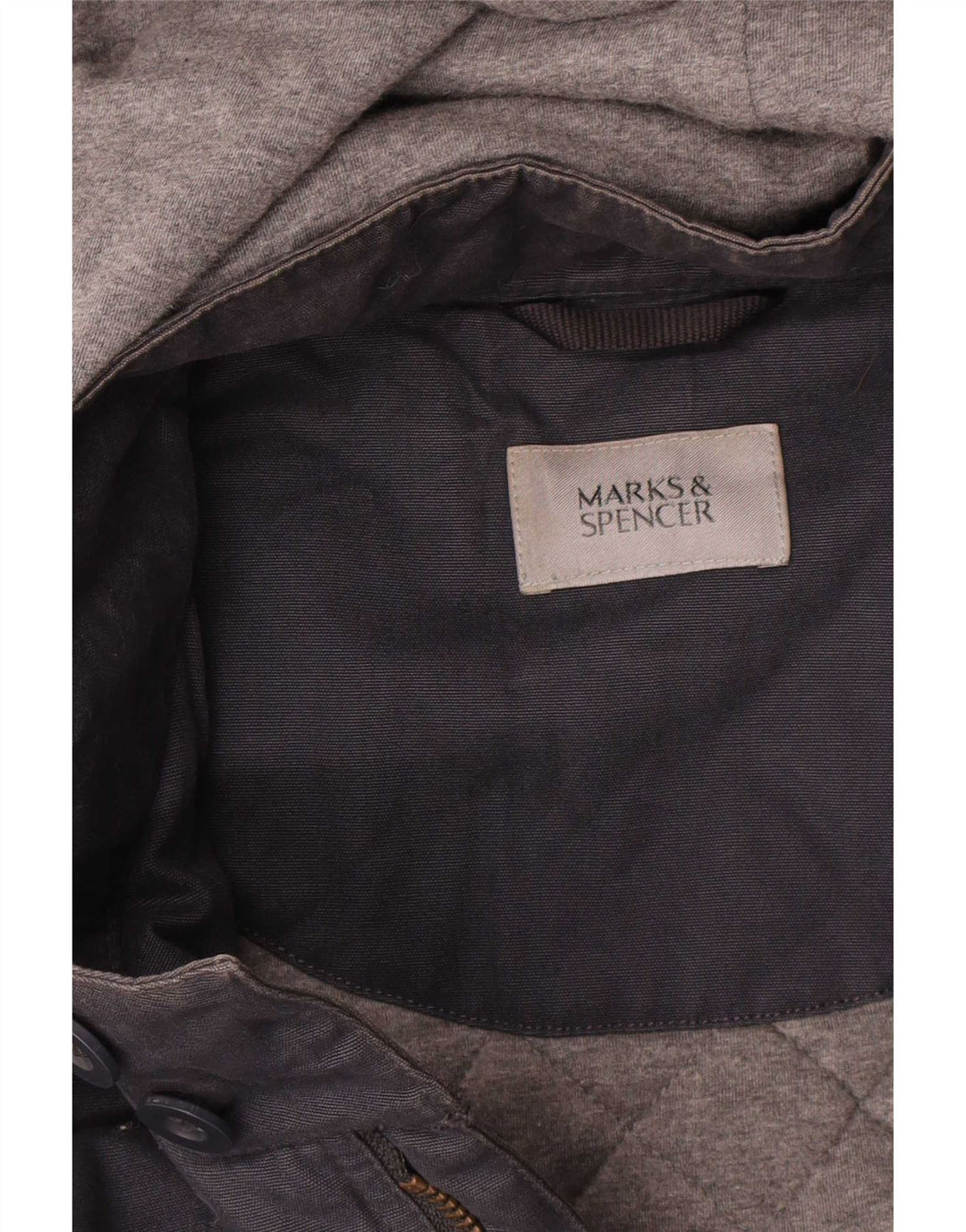 Marks & Spencer Parka à capuche pour homme UK 42 XL Bleu marine