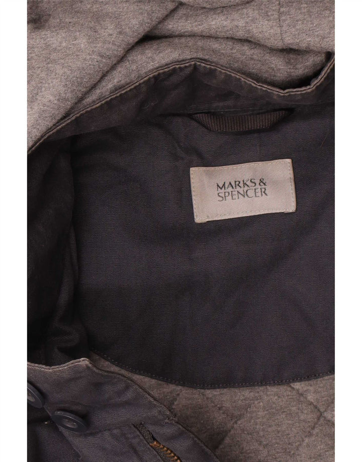Marks & Spencer Parka à capuche pour homme UK 42 XL Bleu marine