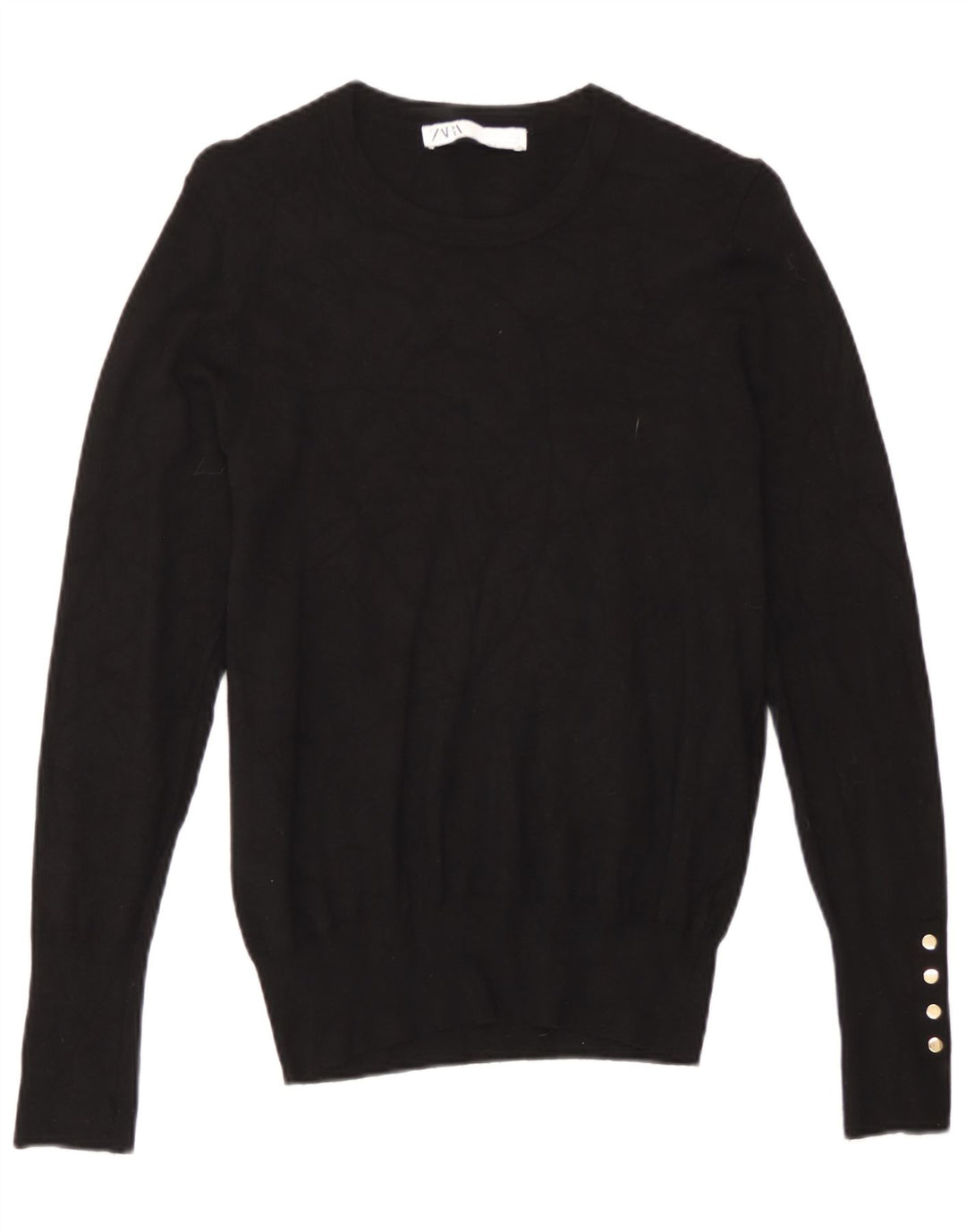 Zara Pull ras du cou pour femme UK 12 Noir moyen