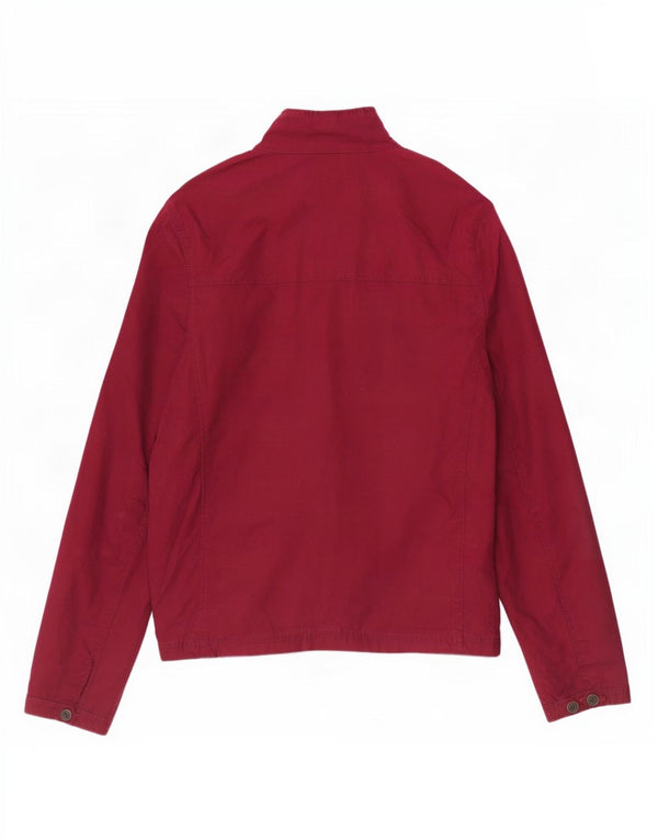 Tommy Hilfiger Veste Bomber Homme UK 38 Coton Bordeaux Moyen