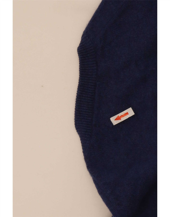 Marks & Spencer Pull à col rond Harbour homme bleu en laine d'agneau moyenne