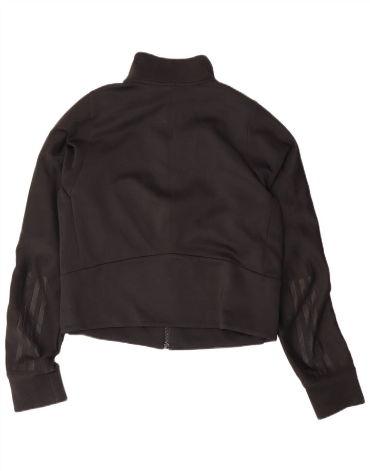 Adidas Veste de survêtement courte pour femme UK 12/14 Polyester noir moyen