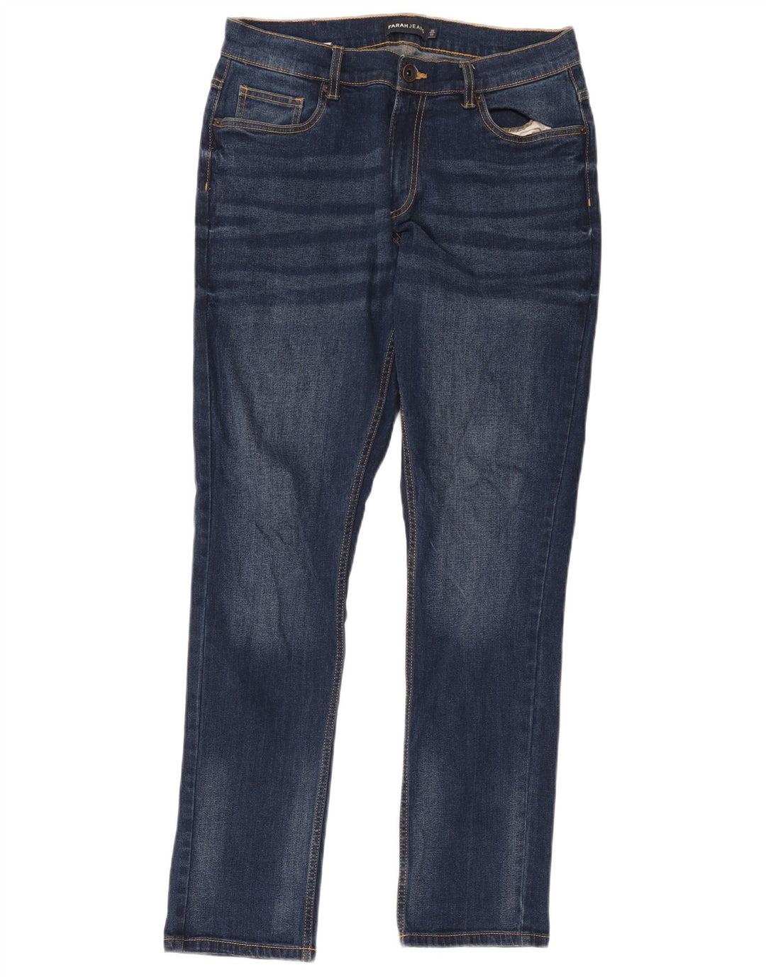 Farah Jean droit homme W30 L32 bleu marine coton