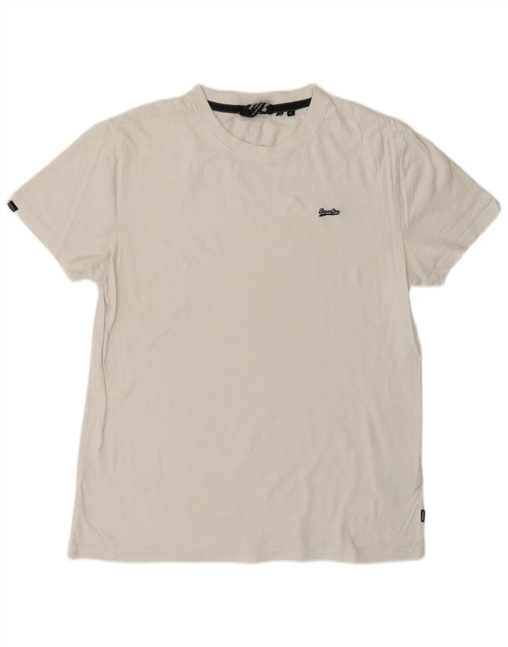 SUPERDRY T-Shirt Homme Blanc Moyen Coton
