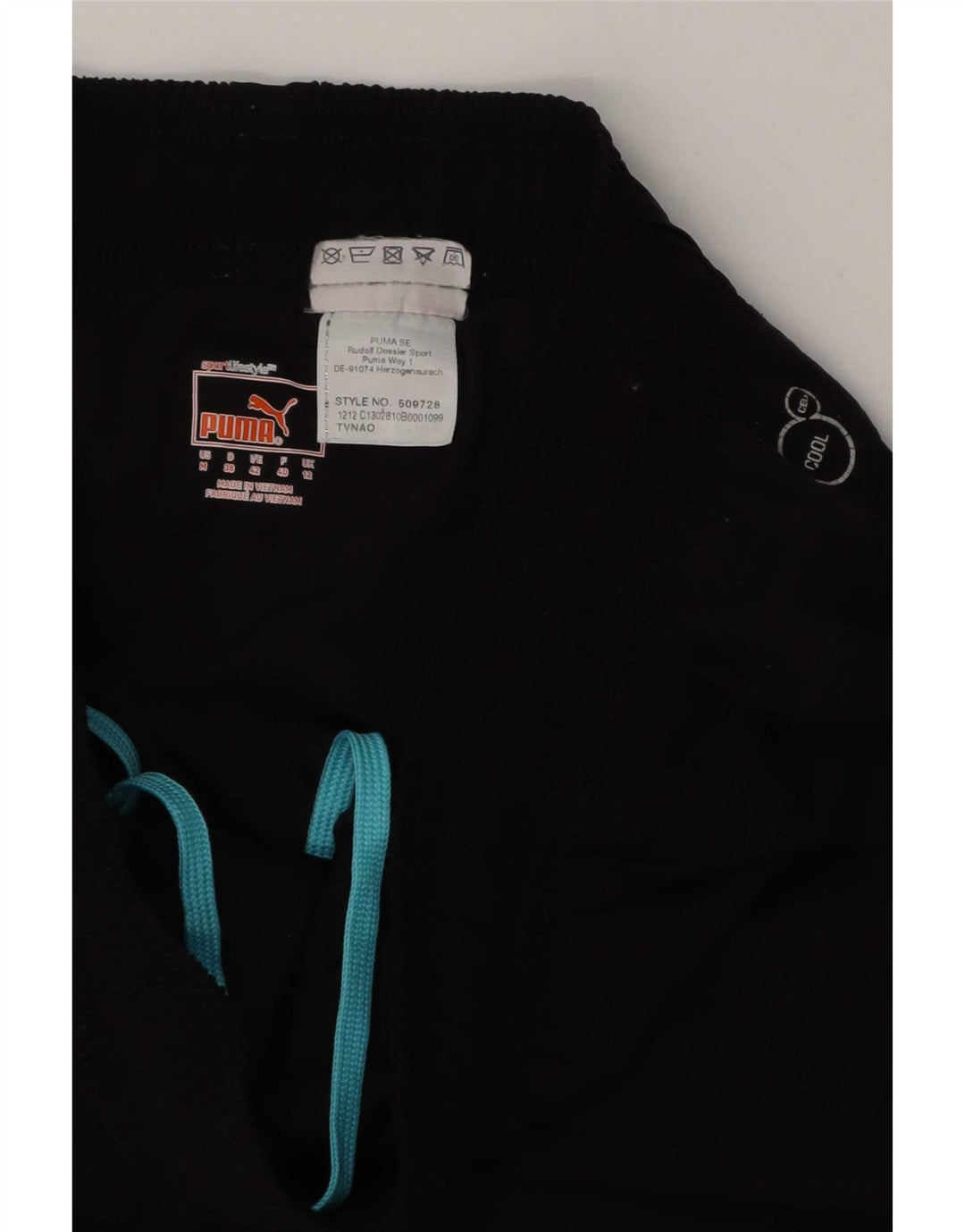 Puma Short de sport pour femme UK 12 Medium Noir Géométrique