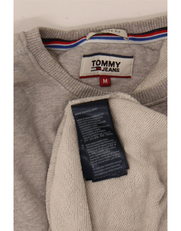 Tommy Hilfiger Sweat-shirt coupe décontractée pour homme en coton gris moyen